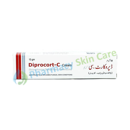 Diprocort-C Cream 15gram Pearl Pharmaceuticals Anti-Fungal Corticosteroid Betamethasone Dipropionate , Clotrimazole