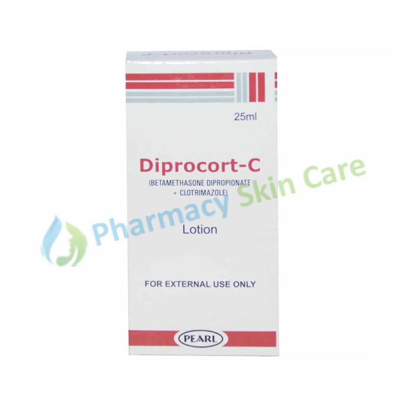 Diprocort-C Lotion 25ml Pearl Pharmaceuticals Anti-Fungal Betamethasone Dipropionate , Clotrimazole