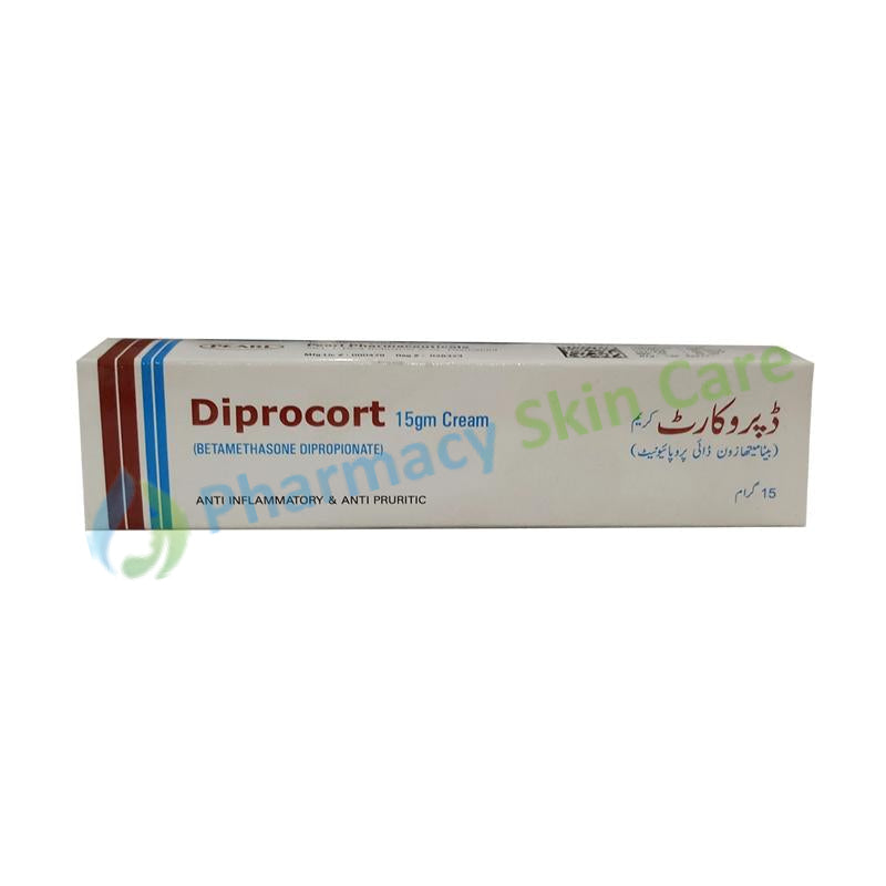 Diprocort Cream 15gram Pearl Pharmaceuticals Anti-Fungal Betamethasone Dipropionate 
