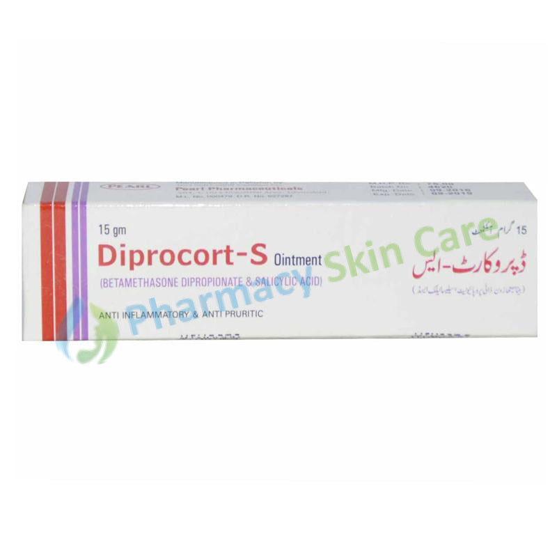 Diprocort S Ointment 15gm Pearl Pharmaceuticals Anti Fungal Betamethasone Dipropionate Salicylic Acid
