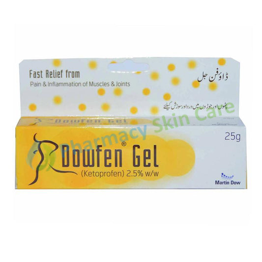 Dowfen Gel 2.5% 25gm Ketoprofen Martin Dow Pharmaceutical Nsaid