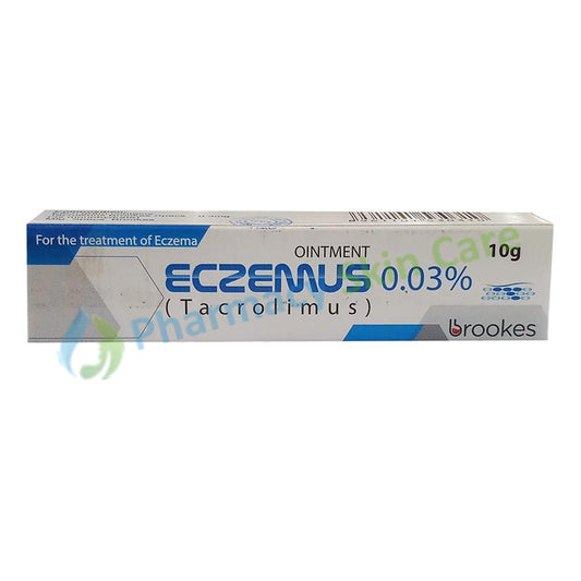 Eczemus Ointment 0.03% 10gram Anti-Eczema Tacrolimu Brookes Pharmaceuticals Lab