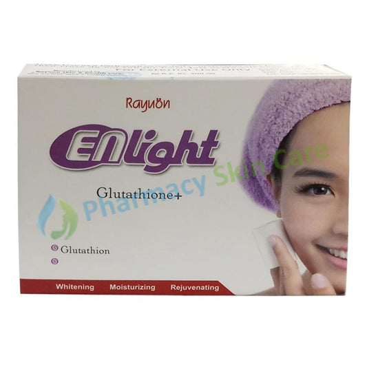 Enlight Soap 70gm Glutathione Whitening Moisturizing Rejuvenating Raynon Skin Health Care