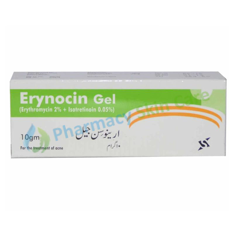 Erynocin Gel 10G Sante pharma Anti Acne Erythromycin 2 Isotretinoin 0.5mg