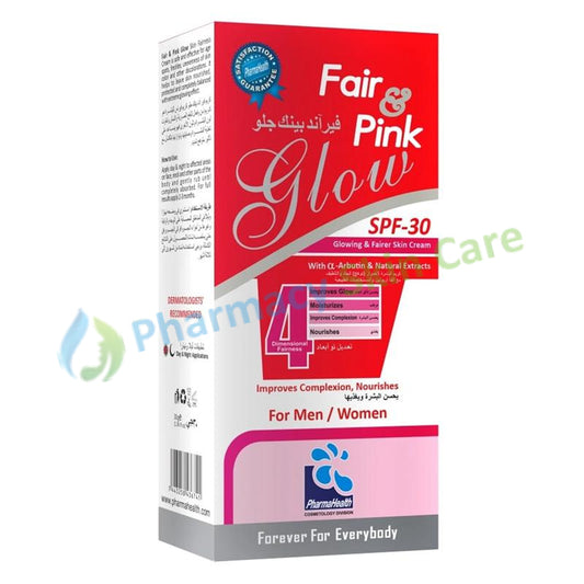 Fair & pink Glow Cream SPF-30 30gram Pharma Health Pharma Improves Complextion Nourishes