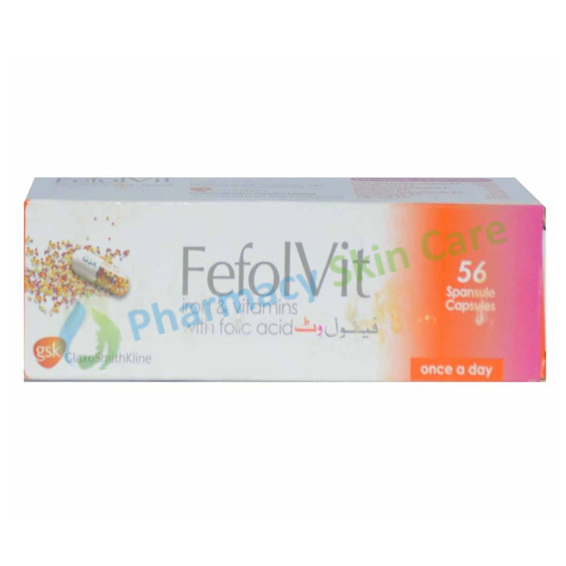 FefolVit Spansule Capsule Glaxosmithkline Anti-Anemic + Vitamin Preperation Iron&Vitamins