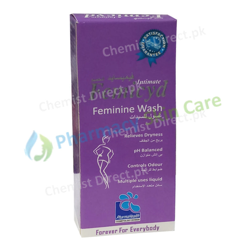 Femicyd Feminie Wash 60ml Pharma Health Lactic Acid ,Aloe vera Skin Care Preparations