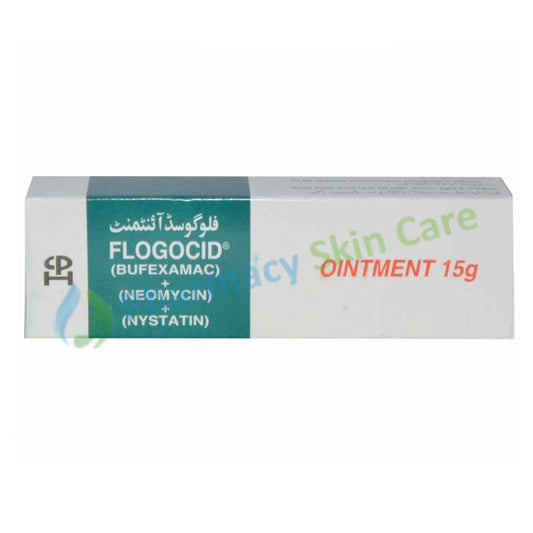 Flogocid Ointment 15G Continentalpharma Anti Fungal Nystatin 100000IU Neomycin 2500IU Bufexamac 50mg