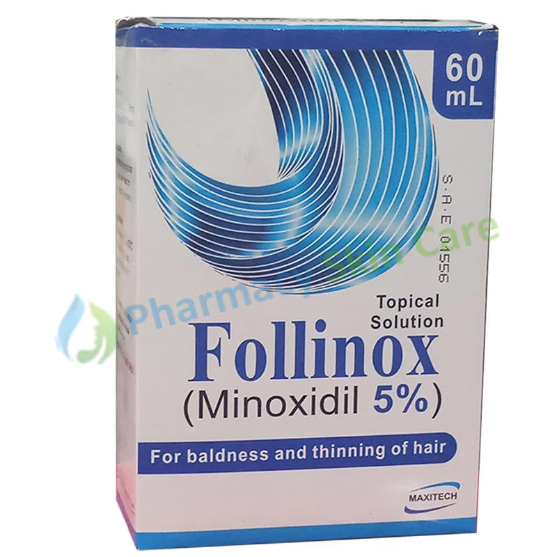 Follinox Topical Solution 5 60ml Maxitech Pharma Hair Loss Minoxidil 5