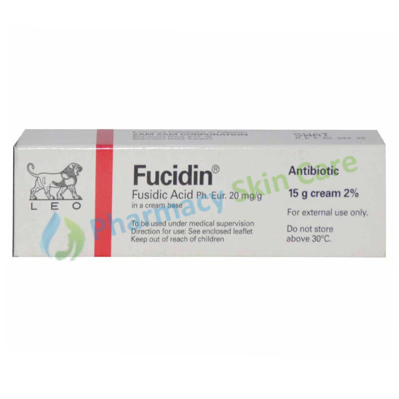 Fucidin Cream 2% 15gram leo Pharmaceuticals Anti-bacterial Fusidic acid