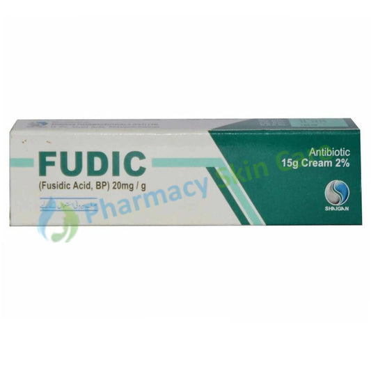 Fudic Cream 2% 15gram Shaigan Pharmaceuticals Anti-bacterial Fusidic Acid