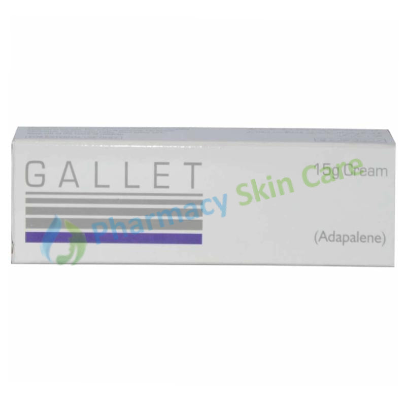 Gallet Cream 0.1% 15gram Anti-acne Adapalene Pharma Health