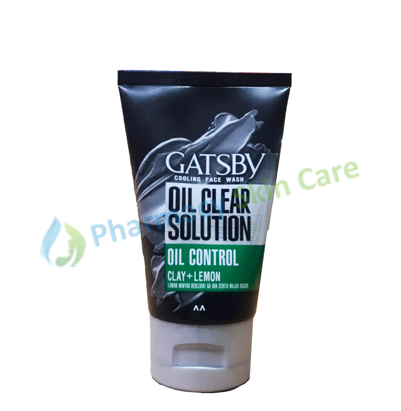 Gatsby Oil Clear Solution Oil Control Clay + Lemon Cooling Face Wash Oil Control 100g face wash