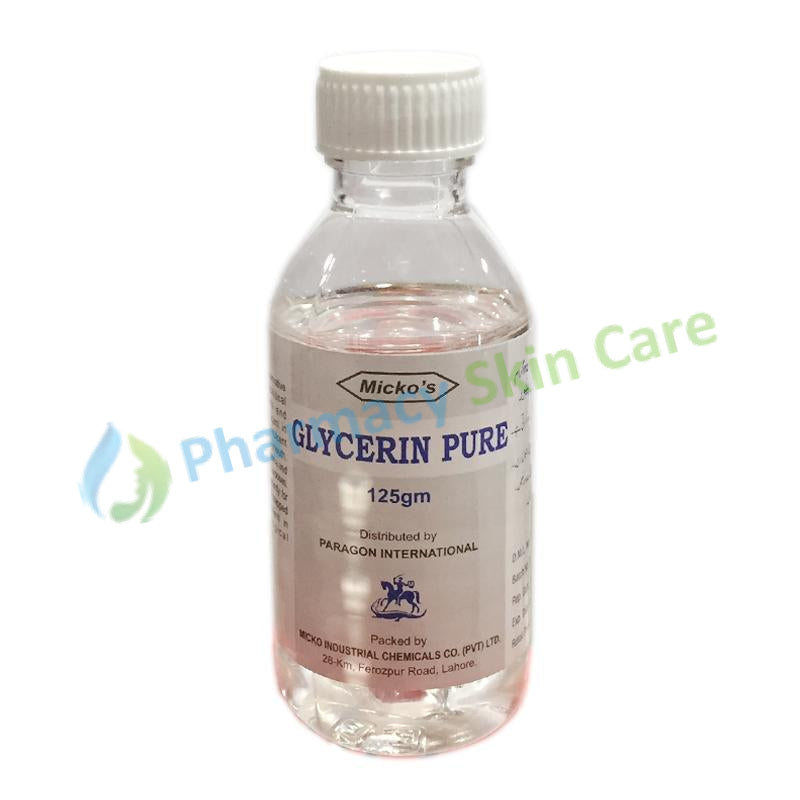 Glycerin Pure 125gm Oval Pharma Emollient and Protectant Glycerine