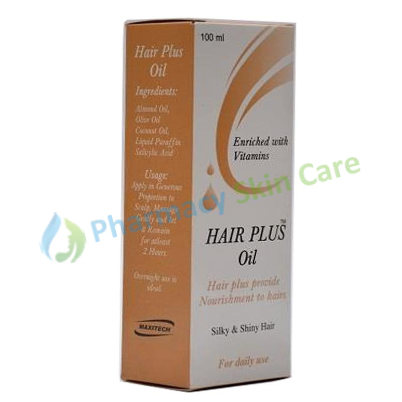 Hair Plus Oil 100ml Liquid Maxitech Pharma Hair Plus Provide Nourishment To Hair Vitamins