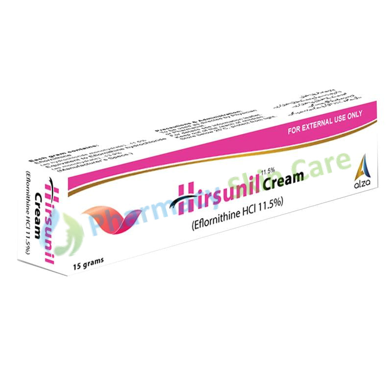 Hirsunil Cream 15gram Eflornithine HCL Alza Pharma