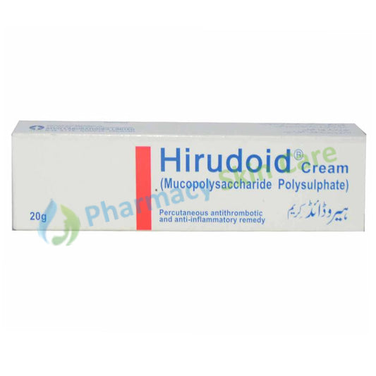 Hirudoid Cream 20gram Anti-inflamatory+ Anti-thrombotic Mucopolysaccharide Polysulphate 0.3gm