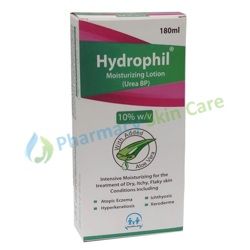 Hydrophil 10% Moisturizing Lotion 180ml Healthcare Pharma Aloe vera