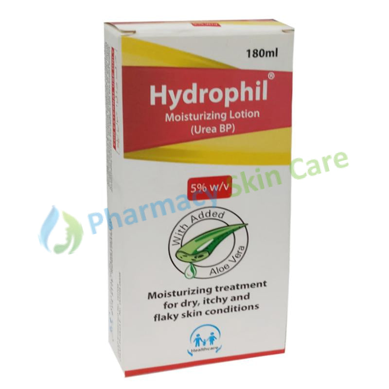 Hydrophil 5% Moisturizing Lotion 180ml Urea BP Healthcare Pharma