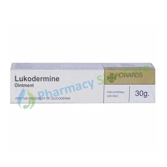 Lukodermine Ointment 30gram Psoralen Methoxsalen Howards Pharmaceuticals