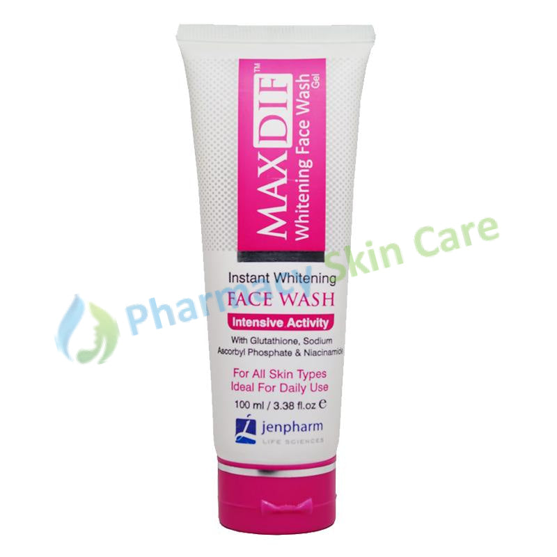 Maxdif Whitening Facewash Gel 100Ml Medicine