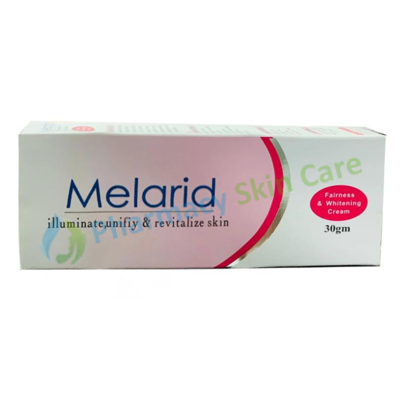Melarid Fairness & Whitening Cream 30Gram Illuminateunify&revitalize Skin Rafaq Cos-Ceuticals Pharma