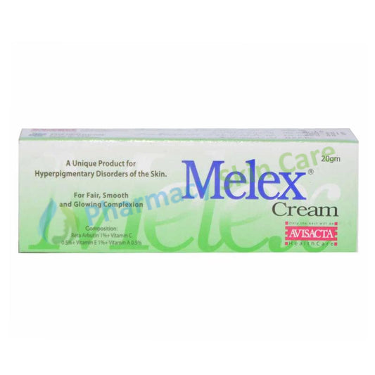 Melex Cream 20gm Hydroquinone Skin Bleaches Avisacta Healthcare