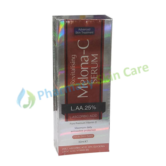 Melona-C Serum L.AA.25% 30ml Crystolite Pharmaceuticals L.Ascorbic Acid