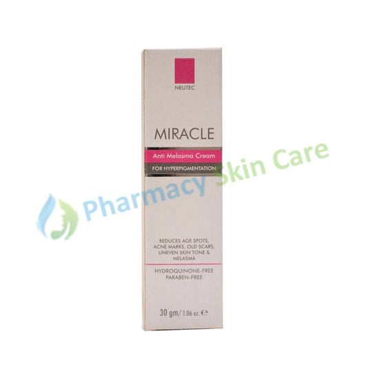 Miracle Anti Melasma Cream 30Gm Skin Care