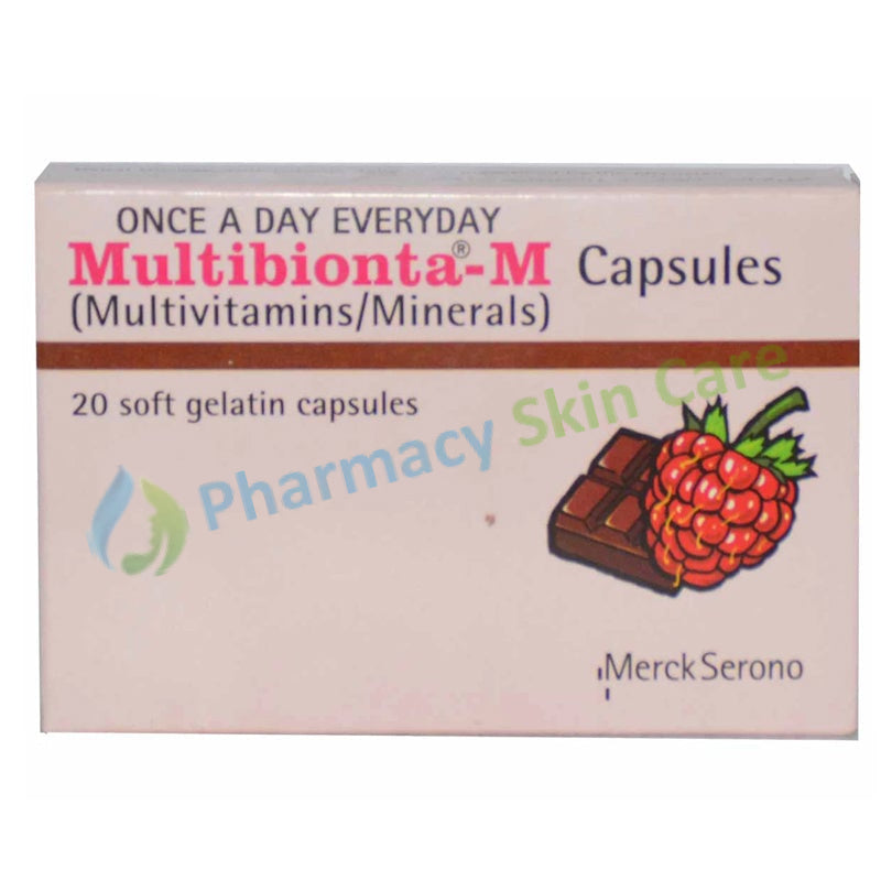 Multibionta M Capsule Martin Dow Pharmaceuticals Pak Ltd Vitamin Supplement Nicotinamide 30mg Vitamin A 5500IU Vitamin B 210mg Vitamin B 110mg Vitamin E 10mg