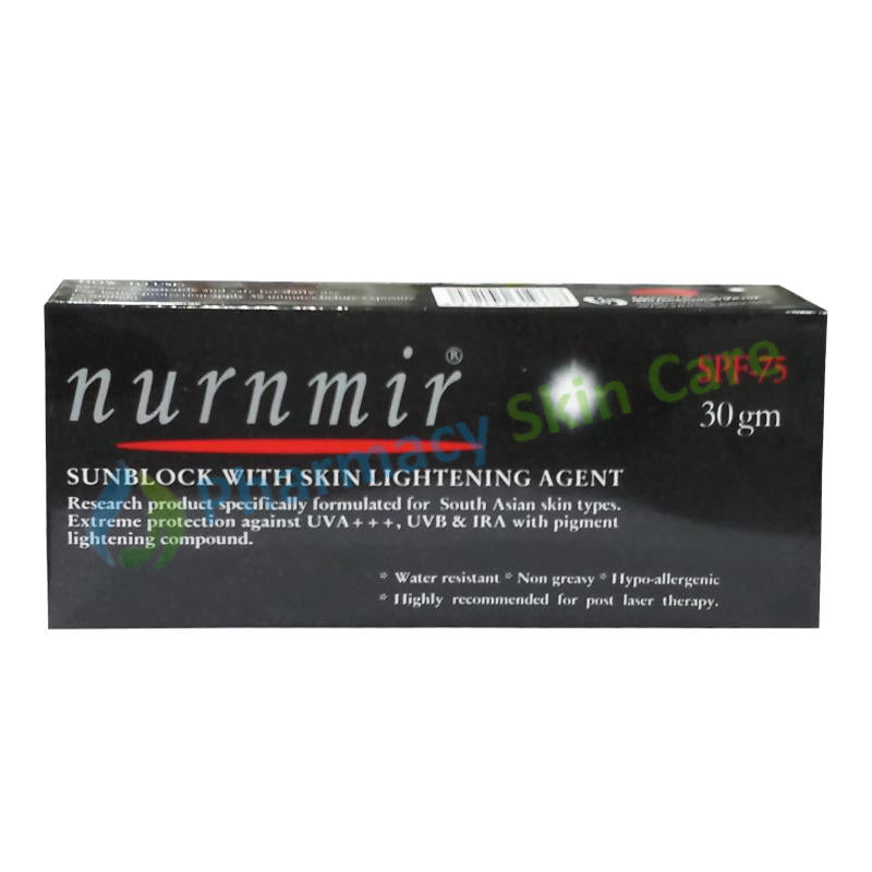 Nurnmir Cream spf-75 30gm Idrees Pharmaceuticals 