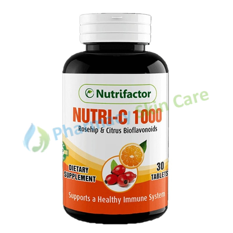 Nutri-C 1000 Tablet Rosehip & Citrus Bioflavonoids Dietary Supplement Nutrifactor