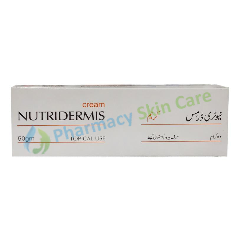 Nutridermis Cream 50g Valor Phramceuticals Sodium Lactate Urea Sodium Pyrrolidone Carboxylate Emolient & Protectant