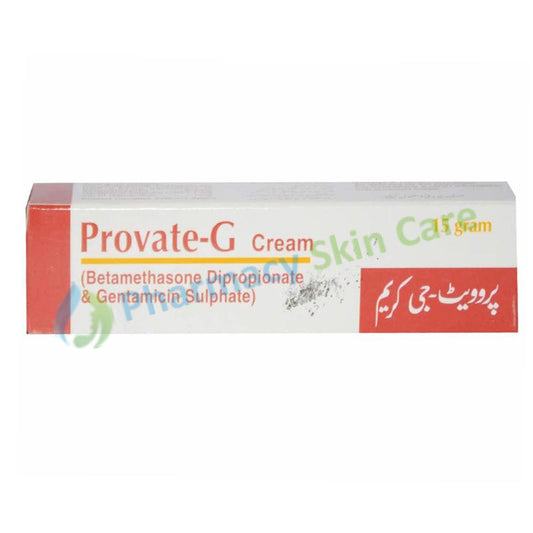 Provate G Cream 15G Saffron Pharmaceuticals Pvt Ltd Corticosteroids Anti Bacterial Betamethasone 0.05 Gentamicin 0.1