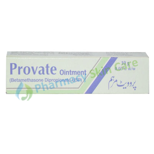 Provate Ointment 10G Saffron Pharmaceuticals Pvt Ltd Corticosteroid Betamethasone Dipropionate