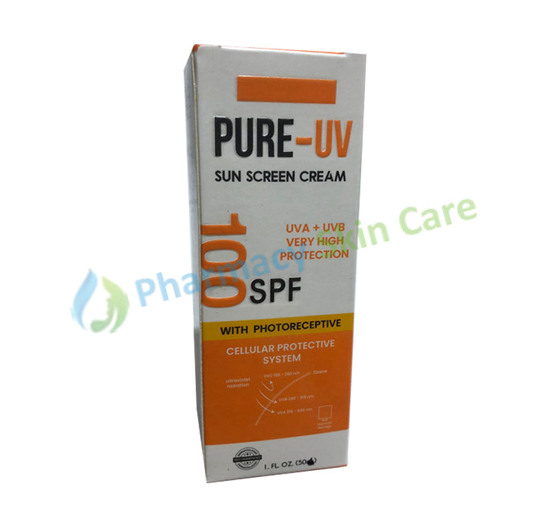 Pure Uv 100 Spf Sun Screen Cream Skin Care