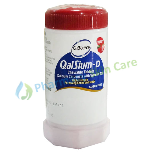 Qalsium D Strawberry Supliments Calcium Carbonate With vitamin D3