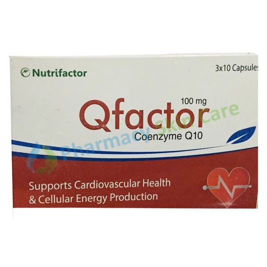 Qfactor Capsule 100mg Nutrifactor Coenzyme Q 10