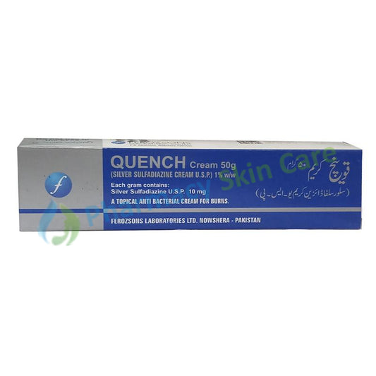 Quench Cream 50gm Ferozsons Laboratories Ltd Anti Bacterial Silver Sulphadiazine