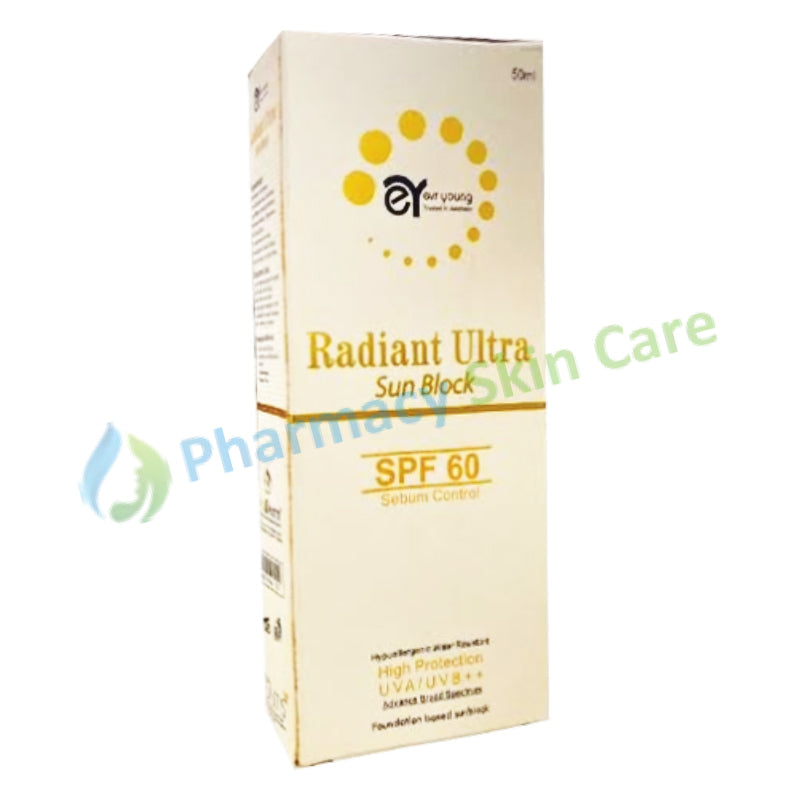 Radiant Ultra Sun Block Spf 60 40Ml Medicine