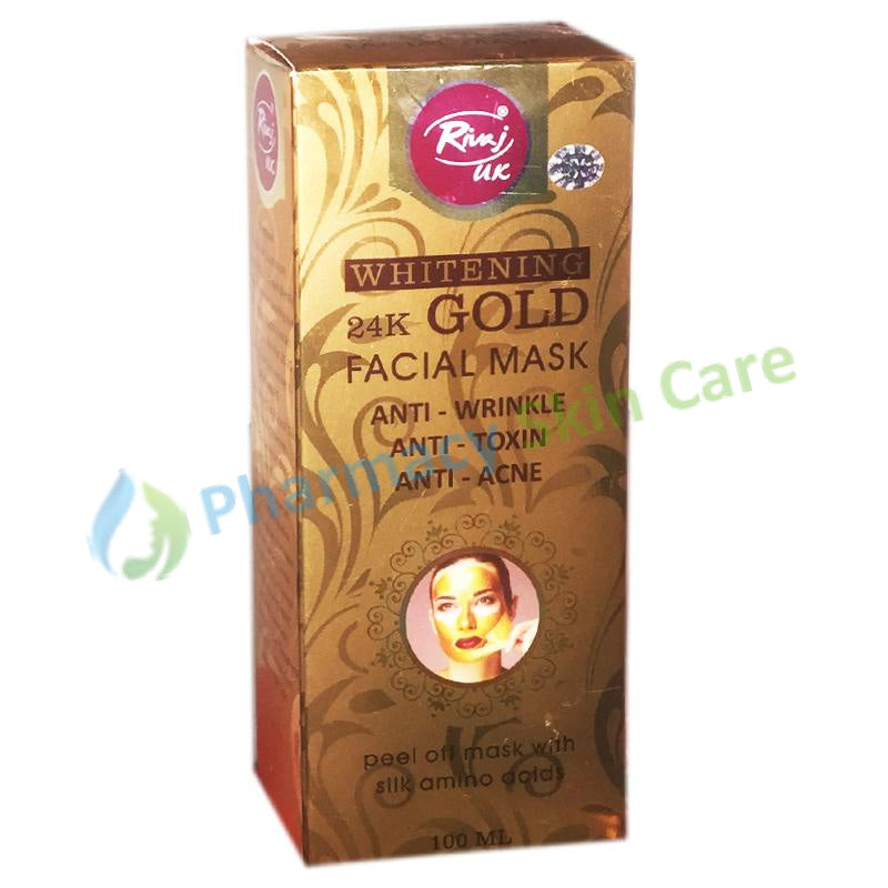 Rivaj Uk Whitening Gold Facial Mask 100Ml Personal Care