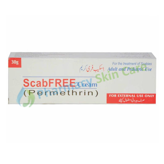Scabfree Cream 30g Atco Laboratories Pvt  Ltd Scabicide Permethrin