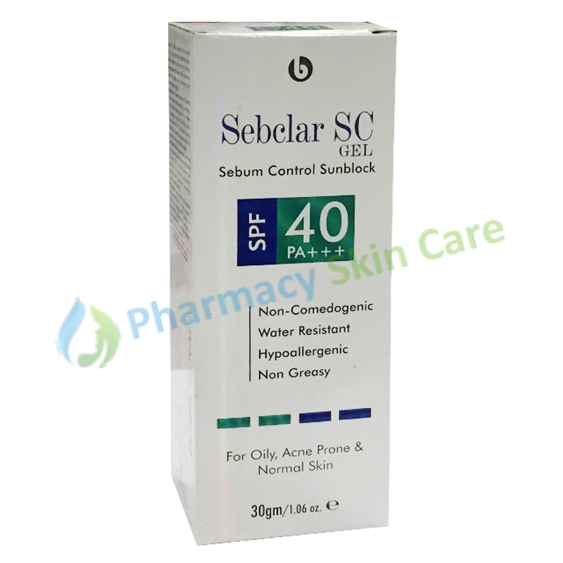 Sebclar SC Gel 30gm Spf 40 PA+++ Sun Screen GSK Consumer Healthcare
