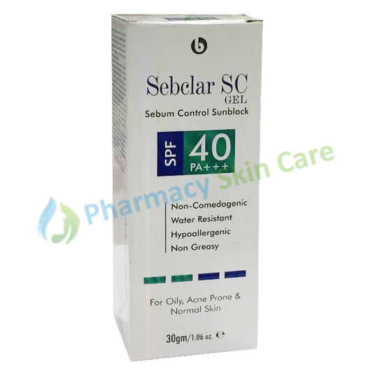 Sebclar SC Gel 30gm Spf 40 PA+++ Sun Screen GSK Consumer Healthcare
