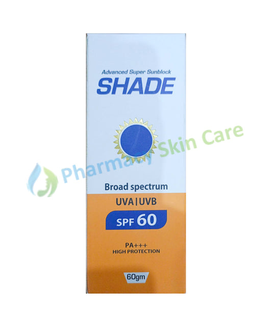 Shade Advanced High Protection UVA/UVB Sunblock SPF60 60ml sunblock