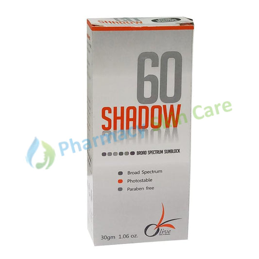 Shadow 60 Spectrum Sunblock 30gm Olive Pharma