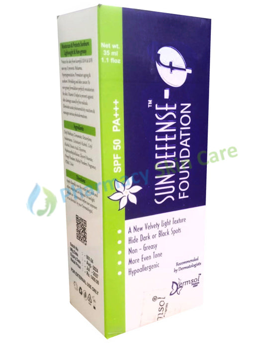 Sun Defense Foundation SPF 50 PA + + + sunblock