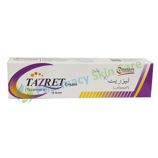Tazret Cream 15gm Tazarotene Crystolite Pharma