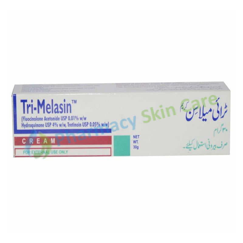 Tri Melasin Cream 30g Valor Pharmaceuticals Anti Acne Tretinoin 0.05_ Hydroquinone 4_ Fluocinolone 0.01