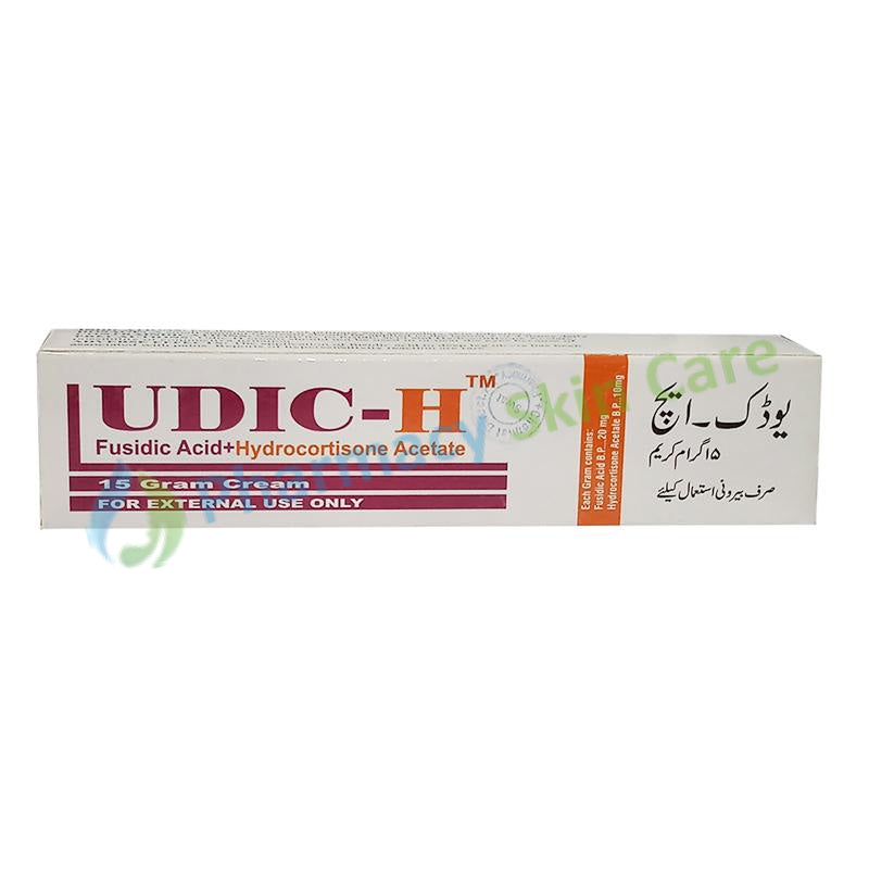 Udic H Cream 15g Valor Pharmaceuticals Anti Bacterial Corticosteroid Fusidic Acid 0.002_ Hydrocortisone Acetate 0.001